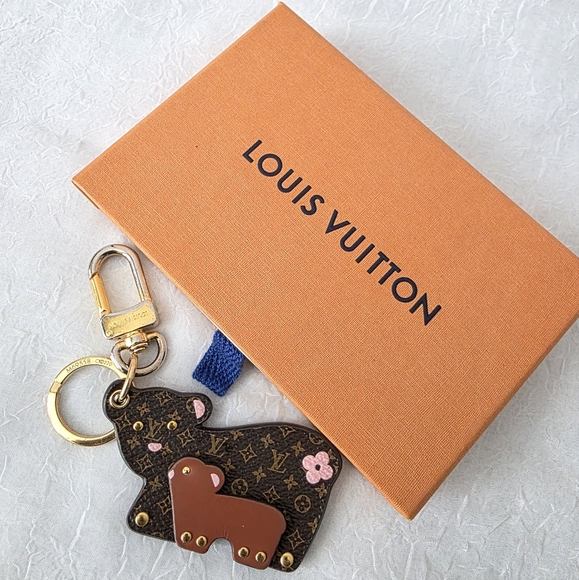 Auth Louis Vuitton Mama And Baby Bear Bag/Key Charm - Picture 1 of 6